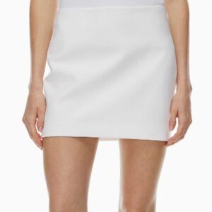 Aritzia White Mini Skirt